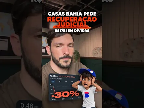 CASAS BAHIA ENTROU EM FALÊNCIA? (o que está acontecendo?) #shorts