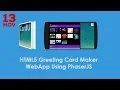 HTML5 Greeting Card Maker WebApp Using PhaserJS