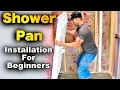 How To Install A Shower Pan Base And Drain - FAST And EASY