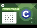 C Programming Tutorial Mastering Hollow Square Diagonal Printing Learn C programming language