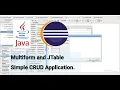 MULTIFORM AND JTABLE SIMPLE CRUD APPLICATION