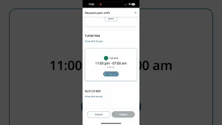 UKG Open Shift Request