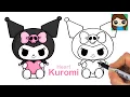 Download Lagu How to Draw Kuromi Holding a Heart ❤️ Sanrio