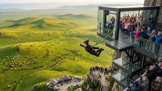 This high bungee jump made my heart stop beating+:Asmr Bungee Jumping
