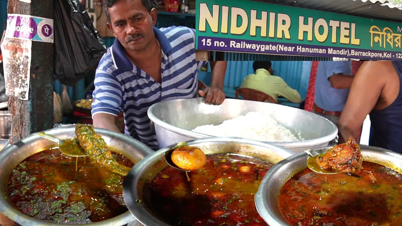 Isse Achha Bangali Khana Apko Nehi Milega   Jira Bata Mach Bhaat 75 Rs/   Bharpet Rice Khaw