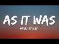 Download Lagu Harry Styles - As It Was (Lyrics)
