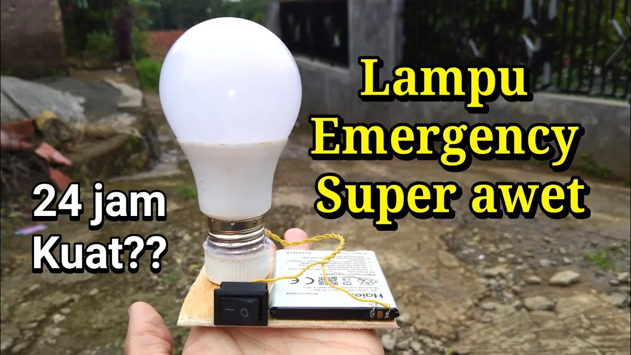 Lampu emergency dari led bekas cara membuat lampu darurat cara membuat lampu emergency sendiri