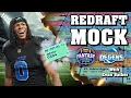10-Team 2 QB PPR Redraft League Monday Night Mock Drafts with Evan