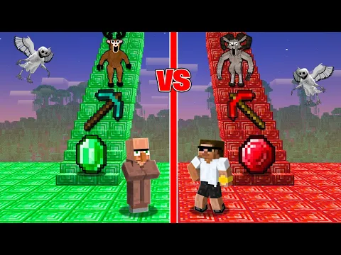 Video Thumbnail: Scary 99 Nights Stair Challenge in Miencraft..