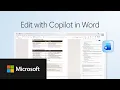 Use Copilot to edit in Word Step-by-step walkthrough