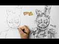 How to Draw Springtrap with a Pencil Step-by-Step Tutorial