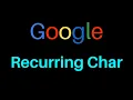 Google Coding Interview Question - Find First Recurring Char in JavaScript