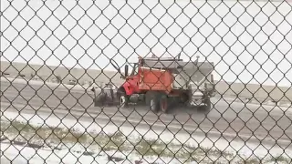 Checking icy conditions on roadways across Houston amid winter storm