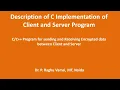 03 Description of C and C Implementation of Client and Server Program