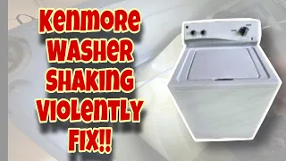 How to Fix Kenmore Washer OFF Balance Shakes Violently Banging on Sides Model 110 20022013