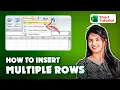 How to Insert Multiple Rows in Microsoft Excel 2024