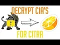Decrypt cia Game Files for Citra
