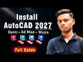 How to Download Autodesk Software FREE AutoCAD Revit 3Ds Max - Student Version Guide
