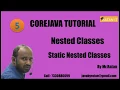Core java Tutorial Nested Classes -5 Static Nested Classes By Ratan Sir