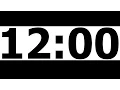 12 Minute Countdown Timer with Alarm