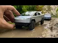 Mini Tesla Cybertruck | Offroading Test | Model Y | Diecast Model Car Unboxing