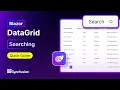 Blazor DataGrid Searching Feature Walkthrough