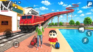 Longest Railway Track With Giant Train 🚂😱 ll Indian Theft Auto Simulator 