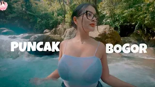 gita youbi berenang di sungai puncak bogor