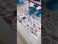 A colored giant coloring sheet