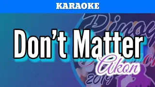 dont matter by akon karaoke male key