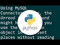 MySQL Unread Result with Python