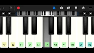 خليك معايا عزف بيانو بطيئ لتعلم مع النوتات 