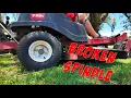 Broken Spindle Replacement Toro TimeCutter SS5000 Because My Kid Ran Over a Stump