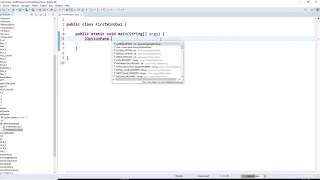 First Java window program Hello World create a jar file run the jar file