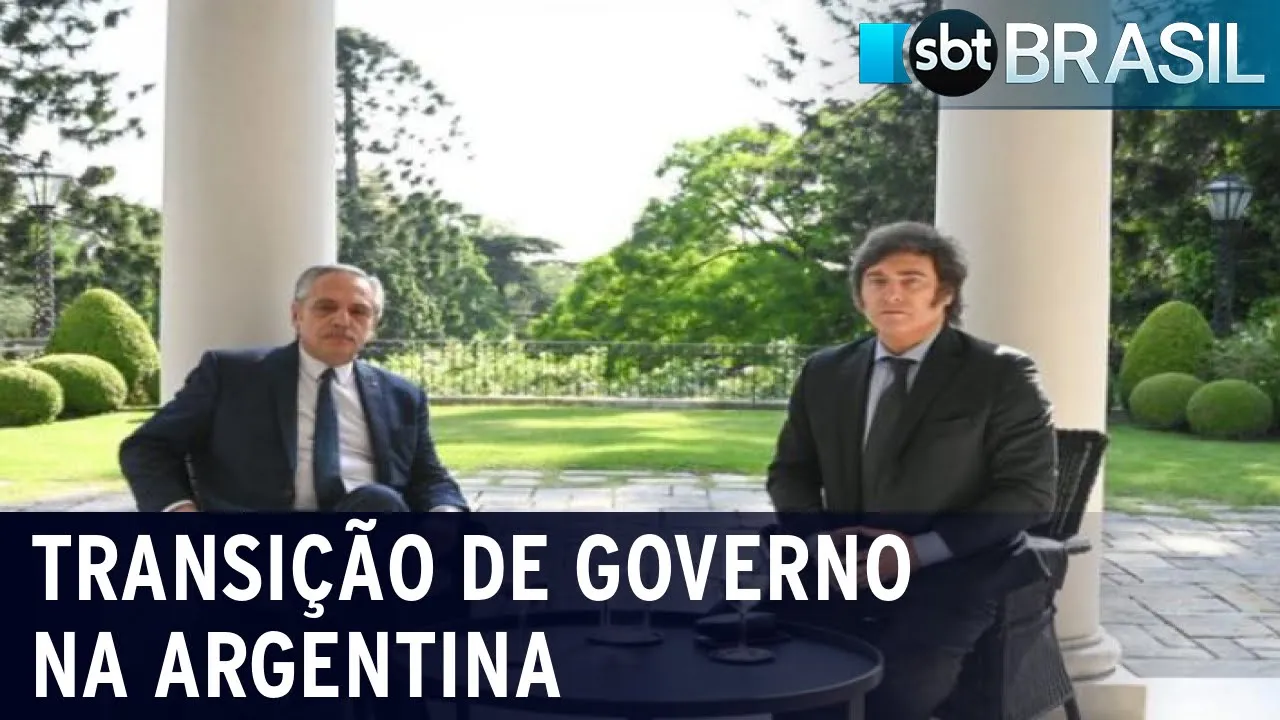 Javier Milei se reúne com o atual presidente para dar início a transição | SBT Brasil (21/11/23)