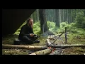 Download Lagu 3 days solo bushcraft trip - canvas tarp, featherstiks, ajustable pothanger, roasted chicken etc