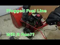 Blocked Fuel Line On Troy-Bilt 2410 Snowblower