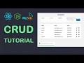 Full Stack CRUD with Node React MySQL