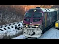 Riding MBTA commuter rail Fitchburg line train from North Station to Wachusett