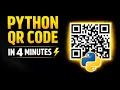 Create QR Codes with Python in 4 Minutes Beginner Friendly Tutorial