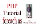 Learn PHP Tutorial 18 foreach as function