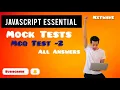 JavaScript Essentials Mock Test MCQ Test-2 Correct Answers CCBP NXTWAVE