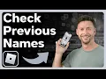 How To Check Previous Usernames On Roblox
