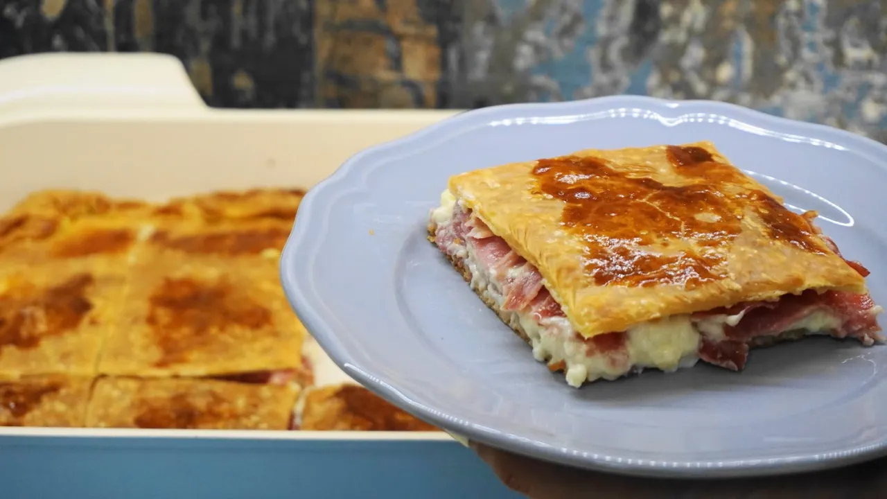      !!! - Ham and cheese pie   Greek Cooking by Katerina