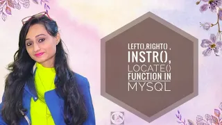 LEFT RIGHT INSTR LOCATE FUNCTION IN MYSQL MYSQL TUTORIAL SERIES CODE WITH NEHA