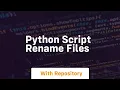 python script rename files
