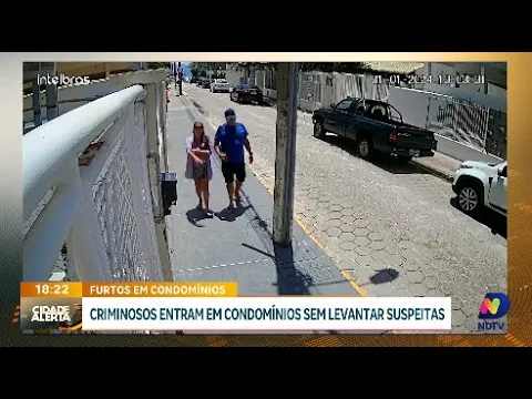 Alerta em Santa Catarina: casal é flagrado cometendo furtos em condomínios