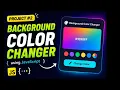 Background Color Changer in JavaScript JavaScript Project HTML CSS JavaScript in Hindi