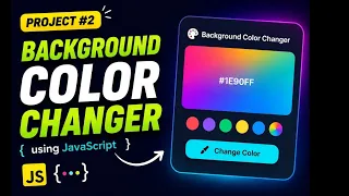 Background Color Changer in JavaScript JavaScript Project HTML CSS JavaScript in Hindi