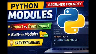 Python Modules Explained for Beginners import from import Built in Modules Part-1